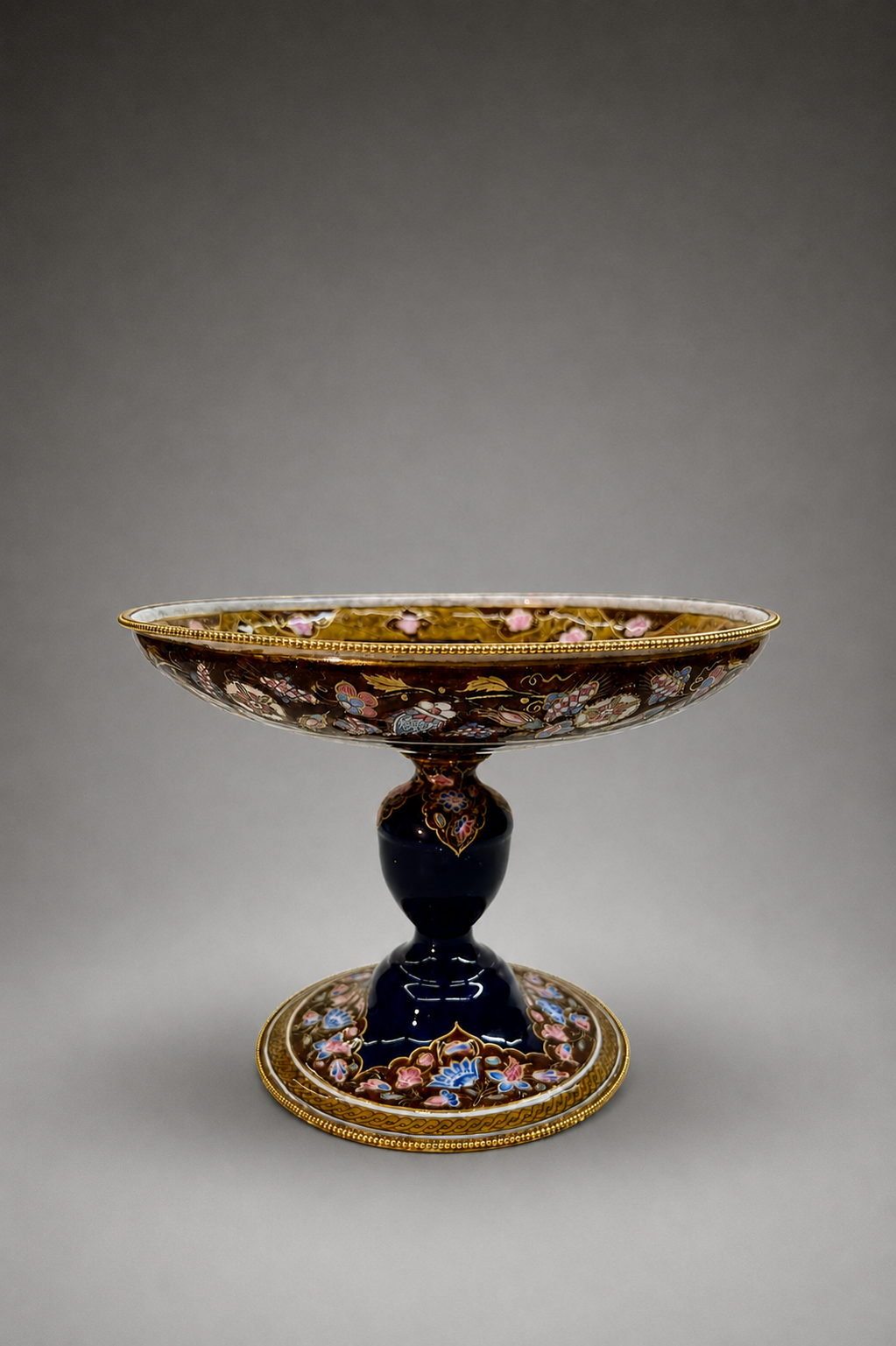 Jules Dieterle - Manufacture nationale de Sèvres - Coupe émaillée 1850